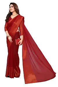 Women Chiffon Saree with  Unstitched Blouse Piece-thumb2