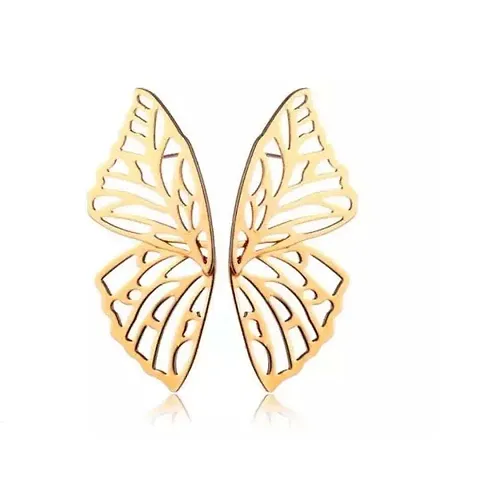 Big Oversized Butterfly wings earrings studs