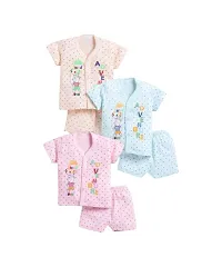 Kids Clothing Set, Baby Girls And Boys Half  Suite And Shorts Pack Of 3-thumb2