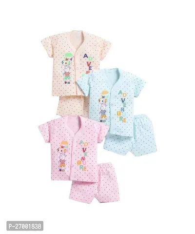Kids Clothing Set, Baby Girls And Boys Half  Suite And Shorts Pack Of 3-thumb3