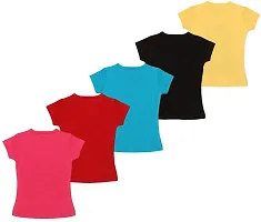 Kids Cloting Set, Girls T Shirts Combo Pack Of 5-thumb3