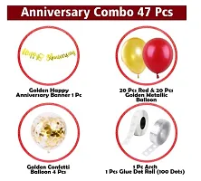 Latex, foil, paper cardstock Happy Anniversary Combo Kit Balloon - 47 Pieces-thumb1