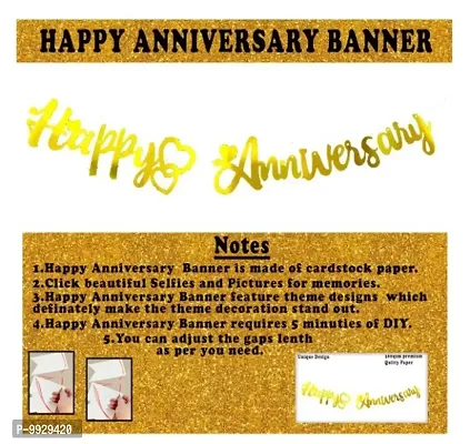Latex, foil, paper cardstock Happy Anniversary Combo Kit Balloon - 47 Pieces-thumb3
