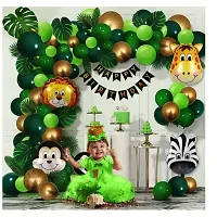 Jungle Theme Birthday Party Decoration Kit - Pack of 89-thumb2