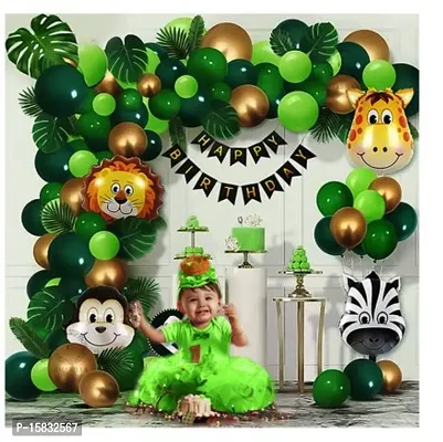 Jungle Theme Birthday Party Decoration Kit - Pack of 89-thumb3
