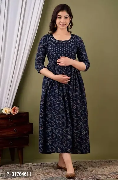 Stylish Cotton Maternity Kurti for Women-thumb2