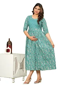 Stylish Cotton Printed Maternity Kurta for Women-thumb3