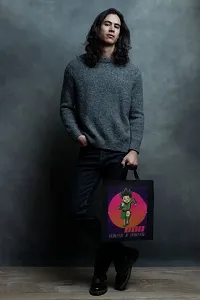 Elegant Canvas Printed Tote Bags-thumb2