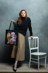 Elegant Canvas Printed Tote Bags-thumb1