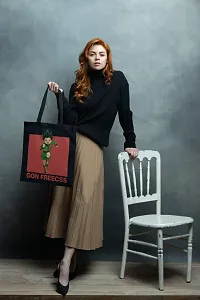 Elegant Canvas Printed Tote Bags-thumb1