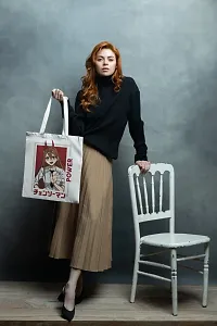 Elegant Canvas Printed Tote Bags-thumb1