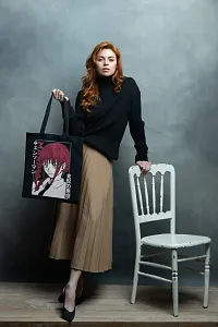 Elegant Canvas Printed Tote Bags-thumb1