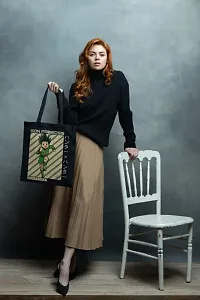 Elegant Canvas Printed Tote Bags-thumb1