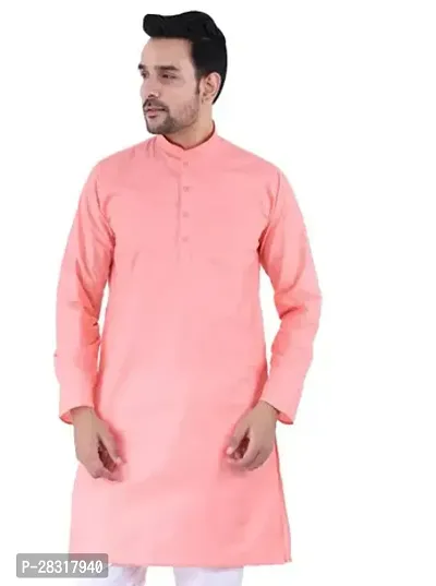 Classic Cotton Solid Kurta for Men-thumb0