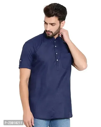 Mens Cotton Short Kurta PACK OF 1-thumb0