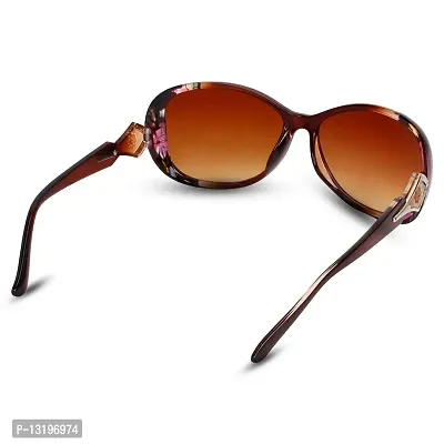 GLAMOSTYL 2022 Women's Oversize Eyewear Butterfly Shape Sunglasses (BROWN)-thumb4