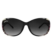 GLAMOSTYL 2022 Women's Oversize Eyewear Butterfly Shape Sunglasses (BLACK)-thumb3