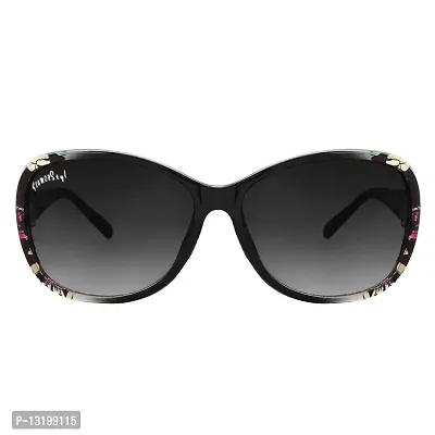 GLAMOSTYL 2022 Women's Oversize Eyewear Butterfly Shape Sunglasses (BLACK)-thumb4