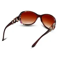 GLAMOUR STYLE Women Butterfly Sunglasses Brown Frame, Brown Lens (59 mm) - 1 Piece-thumb3