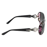 GLAMOSTYL 2022 Women's Oversize Eyewear Butterfly Shape Sunglasses (BLACK)-thumb1