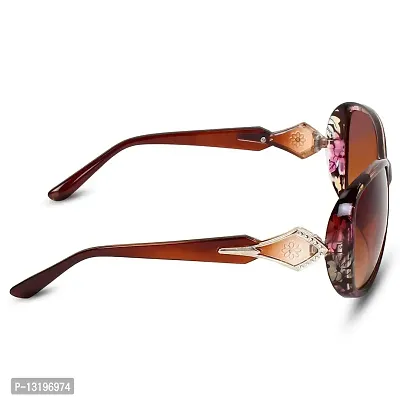 GLAMOSTYL 2022 Women's Oversize Eyewear Butterfly Shape Sunglasses (BROWN)-thumb3