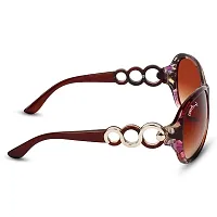 GLAMOUR STYLE Women Butterfly Sunglasses Brown Frame, Brown Lens (59 mm) - 1 Piece-thumb4