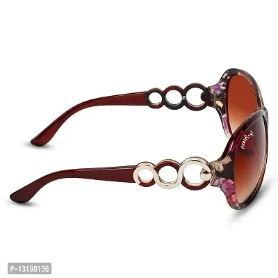 GLAMOUR STYLE Women Butterfly Sunglasses Brown Frame, Brown Lens (59 mm) - 1 Piece-thumb5