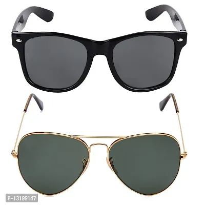 GLAMORSTYL Classic Unisex Sunglasses Combo Latest for Men Women