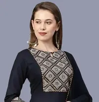 Attractive Straight Blue Self Design Cotton Kurta Bottom With Dupatta For Women-thumb3