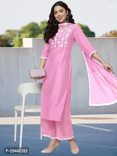 Stylish Cotton Embroidered Kurta Set for Women