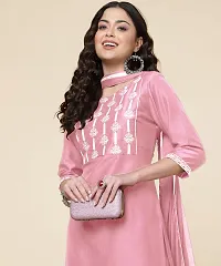 Stylish Cotton Embroidered Kurta Set for Women-thumb1