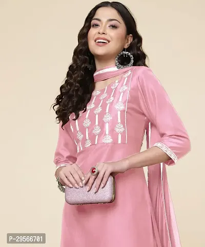 Stylish Cotton Embroidered Kurta Set for Women-thumb2