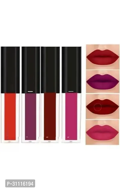 The red edition matte mini long lasting lipstick pack of 4-thumb0