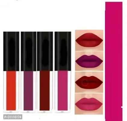 Red edition matte mini long lasting lipstick Pack of 4