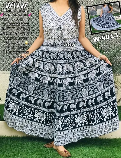Jaipuri Designer Printed Anarkali Kurtis