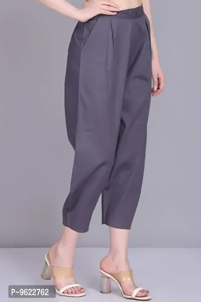 Fancy Cotton Baggy Cropped Pant For Women