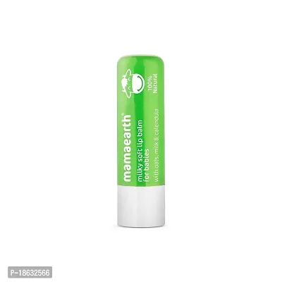 Mamaearth Natural Milky Soft Lip Balm for Kids, Babies for 12 Hour Moisturization, with Oats, Milk  Calendula