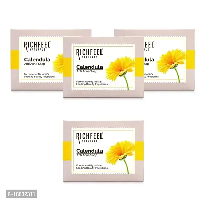 Richfeel 3 Beautiful Naturally Anti Acne Soap with Calendula Extract