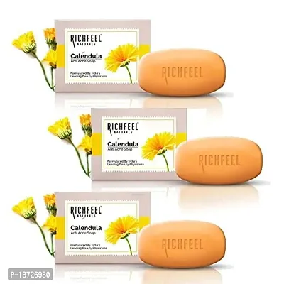 Richfeel Calendula Acne Soap, 75g (Pack of 3)-thumb4