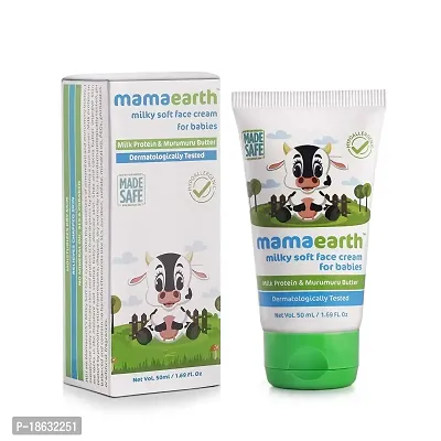 Mamaearth Milky Soft Natural Baby Face Cream for Babies 50mL ?nd Foaming Baby Face Wash for Kids with Aloe Vera and Coconut Based Cleansers, 120 ml-thumb2