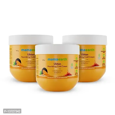 Ubtan Nourishing Cold Cream for Winter with Turmeric  Saffron for Glowing Moisturization? 100 g (Pack of 3)