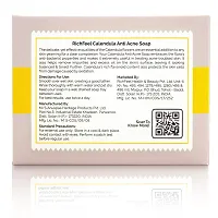 Richfeel Calendula Anti Acne Soap | Power of Soothing Calendula Extracts | For skin prone to Acne  Blemishes | Physician Formulated | Helps Calm  Replenish Skin | 75 g (6)-thumb3