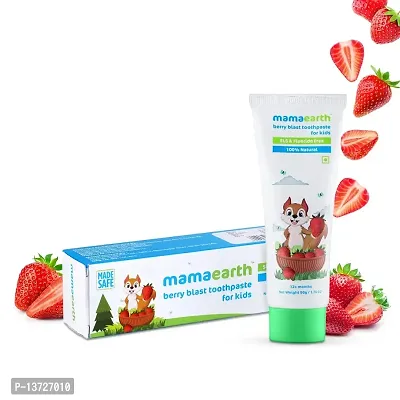 100% NATURAL BERRY BLAST TOOTHPASTE FOR BABIES BY MAMMAA-EARTHH 50GM (PACK OF 2)-thumb4