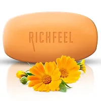 Richfeel Calendula Anti Acne Soap | Power of Soothing Calendula Extracts | For skin prone to Acne  Blemishes | Physician Formulated | Helps Calm  Replenish Skin | 75 g (6)-thumb1