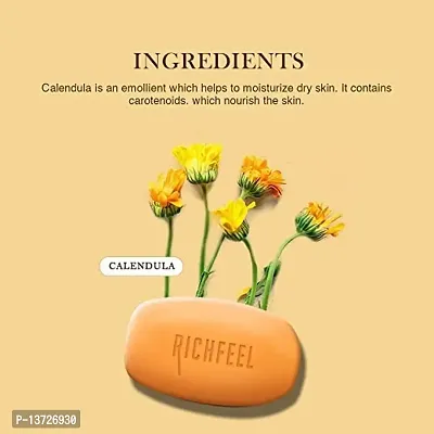 Richfeel Calendula Acne Soap, 75g (Pack of 3)-thumb2