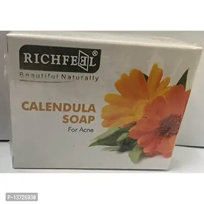 Richfeel Calendula Acne Soap, 75g (Pack of 3)-thumb3