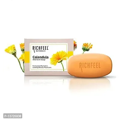 Richfeel Calendula Acne Soap, 75g (Pack of 3)-thumb5