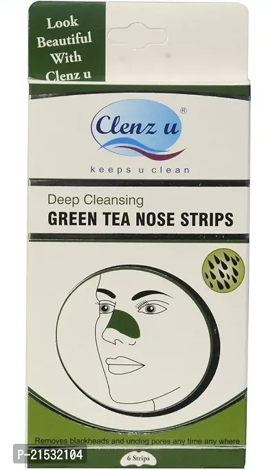 Clenz U Deep Cleansing Green Tea Nose Strips (6's)