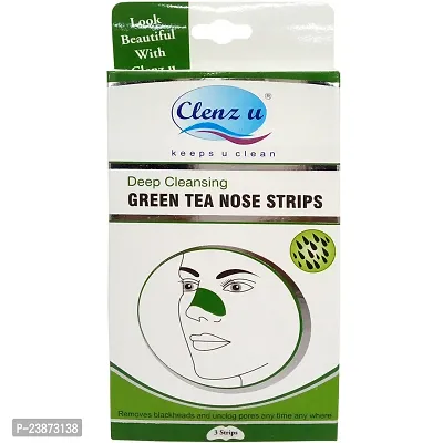 Clenz u Nose Strips - Green Tea, 3 Pieces Pack