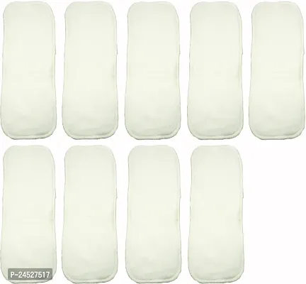 5 Layer Reusable And Washable Insert Liner Pad For Baby Cloth Diaper(Pack Of 9)
